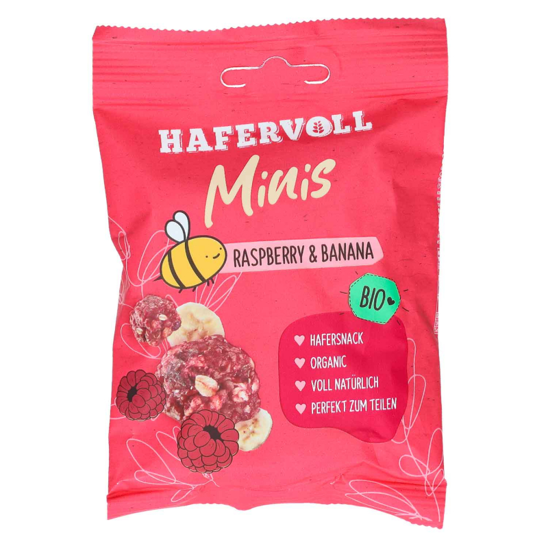  Hafervoll Minis Raspberry & Banana Bio 65g 