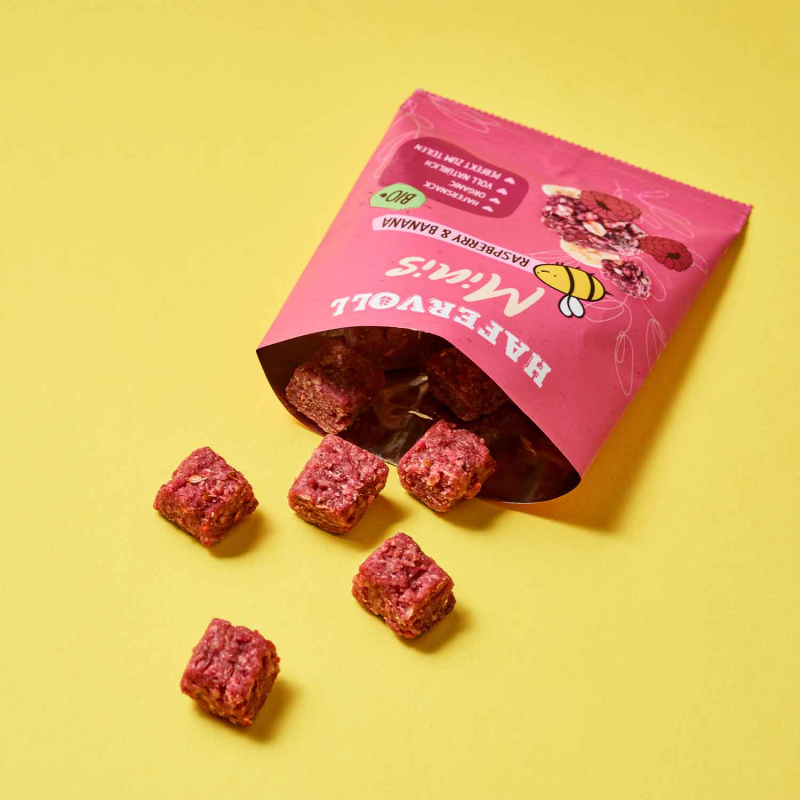  Hafervoll Minis Raspberry & Banana Bio 65g 
