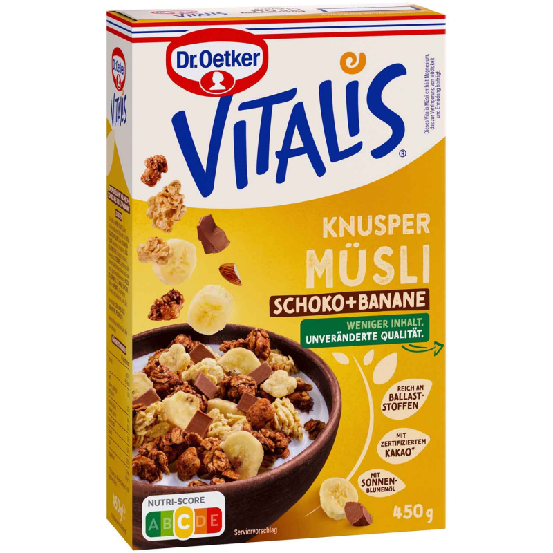  Vitalis Knusper Müsli Schoko+Banane 450g 