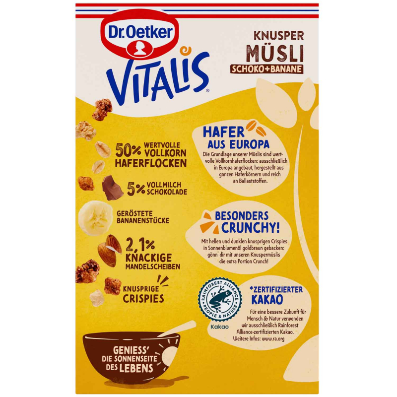  Vitalis Knusper Müsli Schoko+Banane 450g 