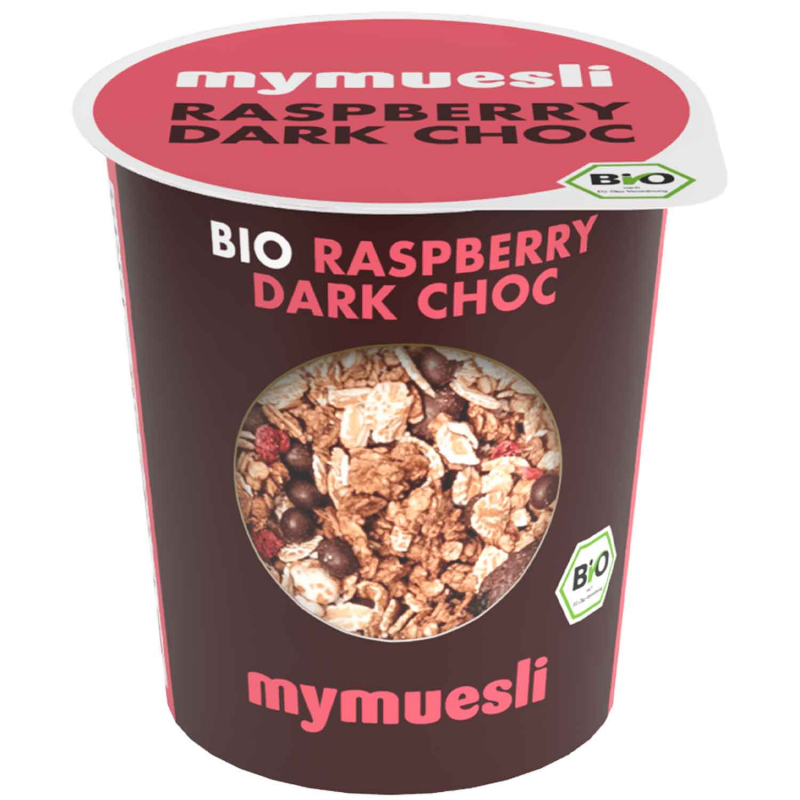  mymuesli 2go Raspberry Dark Choc Bio 85g 