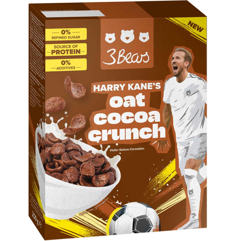 3Bears Harry Kane's Oat Cocoa Crunch 250g 