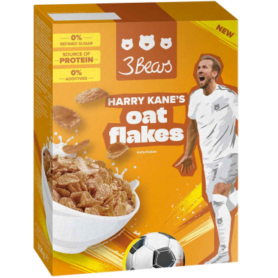  3Bears Harry Kane's Oat Flakes 350g 