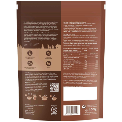  3Bears Porridge Feiner Kakao 400g 