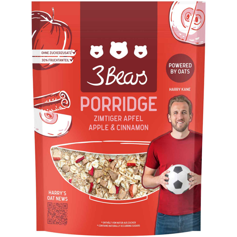  3Bears Porridge Zimtiger Apfel 400g 