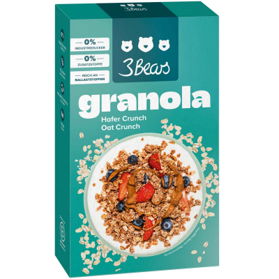  3Bears Sarah Harrison Granola Hafer Crunch 325g 