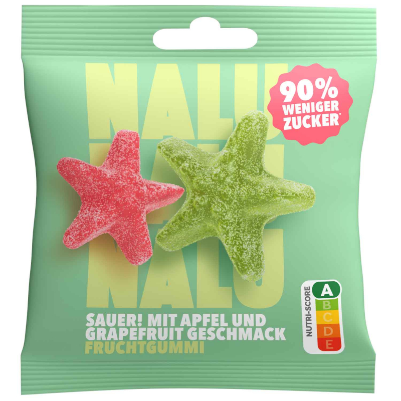  NALU Sauer Apfel & Grapefruit Seesterne 50g 
