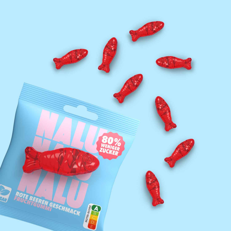  NALU Rote Beeren Fisch vegan 50g 
