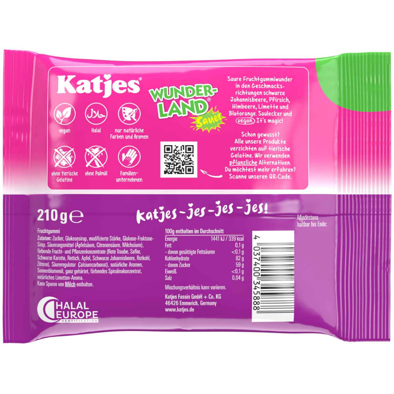  Katjes Wunderland Sauer 210g 