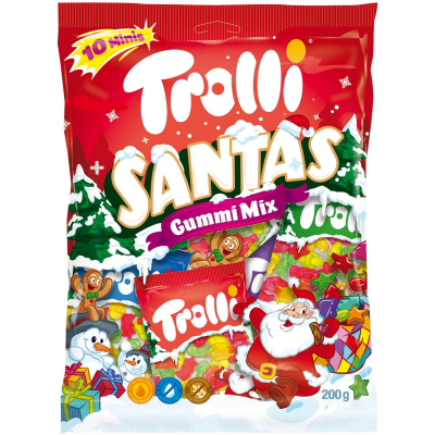  Trolli Santas Gummi Mix Minis 10er 