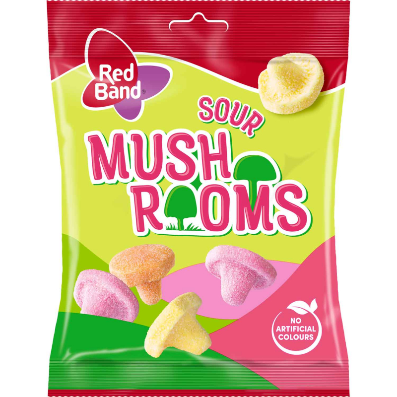  Red Band Sour Mushrooms 100g 