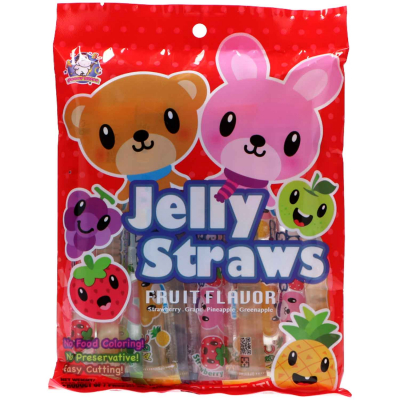  ABC Funny Hippo Jelly Straws Fruit 300g 