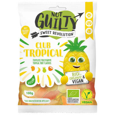  Not Guilty Club Tropical Tropisches Fruchtgummi Bio 100g 