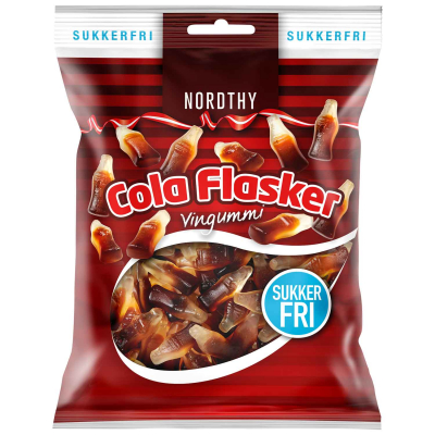  Nordthy Cola Flasker Vingummi zuckerfrei 80g 