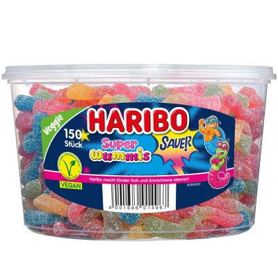  Haribo Super Wummis sauer vegan 150er 
