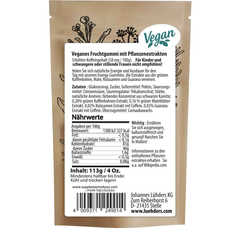  Botanical Gummies Energy 113g 