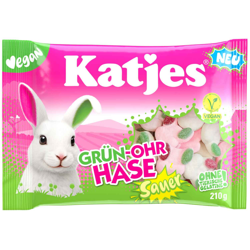 Katjes Grün-Ohr Hase Sauer 210g 