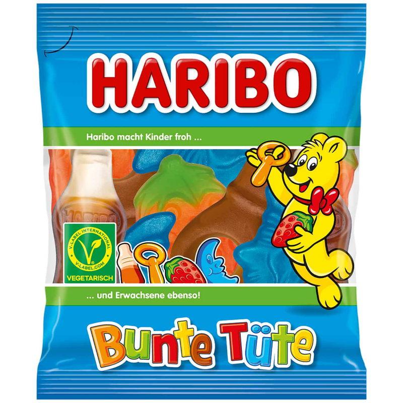  Haribo Bunte Tüte Minis vegetarisch 60x15g 