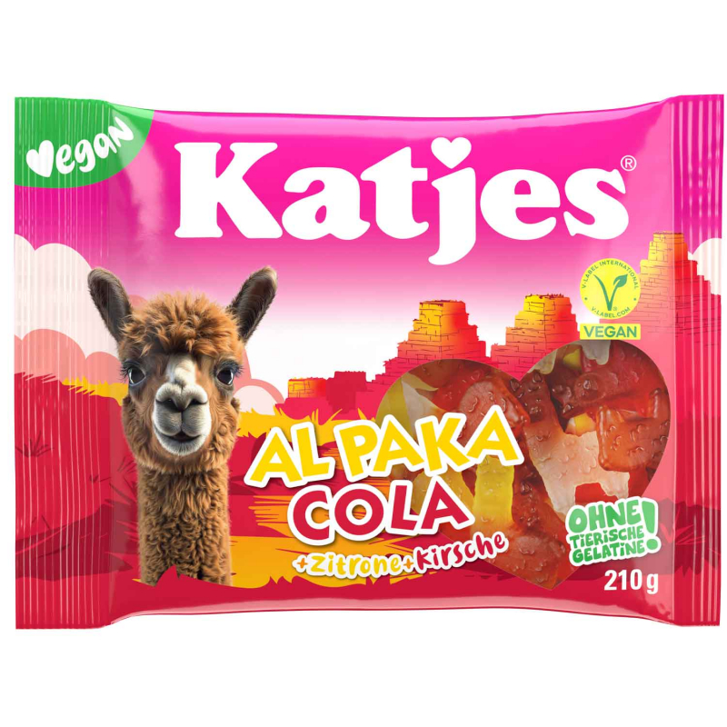  Katjes Al Paka Cola+Zitrone+Kirsche 210g 