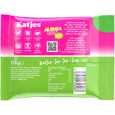  Katjes Al Paka Cola Sauer 210g 