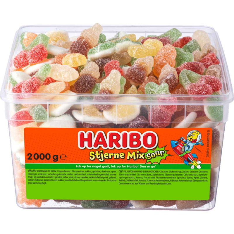  Haribo Stjerne Mix sour 2kg 