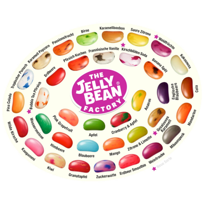  The Jelly Bean Factory 36 Huge Flavours 70g 
