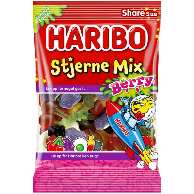  Haribo Stjerne Mix Berry 375g 