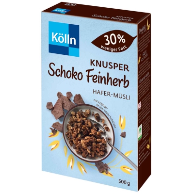  Kölln Hafer-Müsli Knusper Schoko Feinherb 500g 