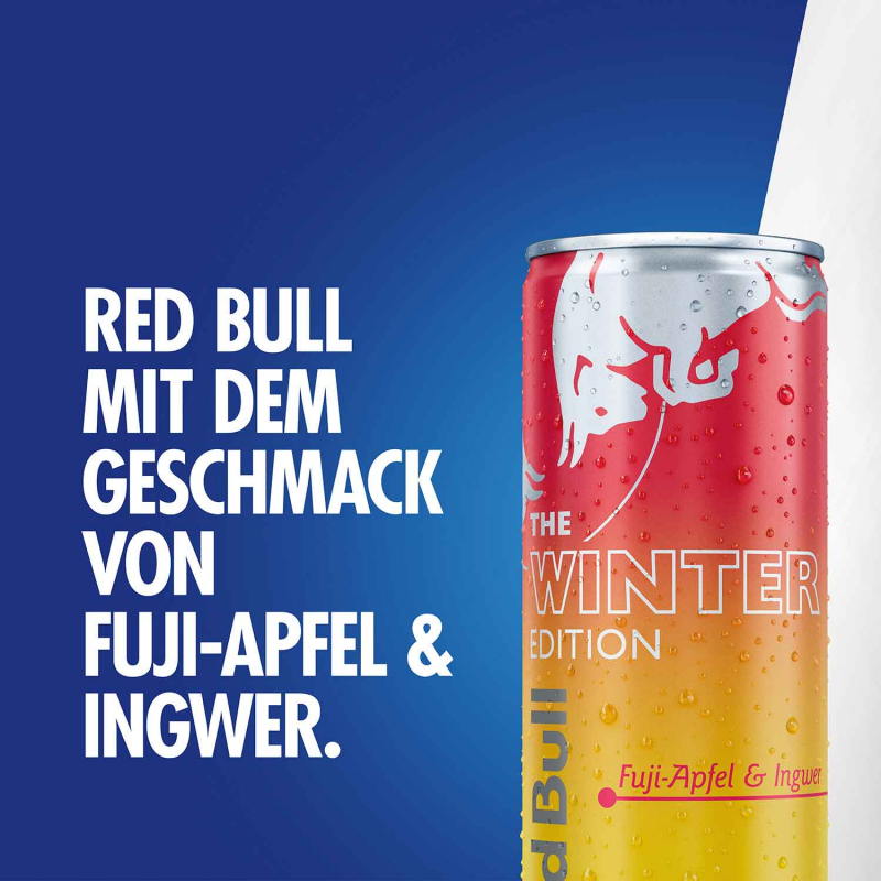  Red Bull Energy Drink Winter Edition Fuji-Apfel & Ingwer 4x250ml 