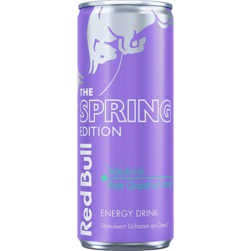  Red Bull Energy Drink Spring Edition Walstro & Roze Grapefruit Smaak 250ml 