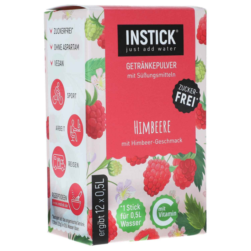  Instick Getränkepulver Himbeere ergibt 12x0,5l 