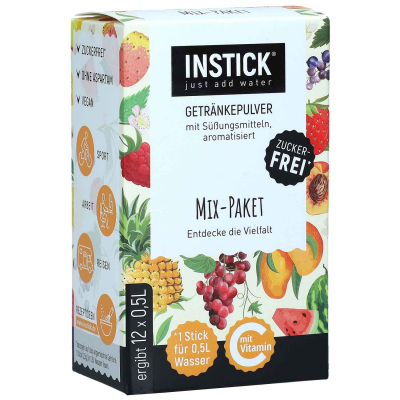 Instick Getränkepulver Mix-Paket ergibt 12x0,5l 