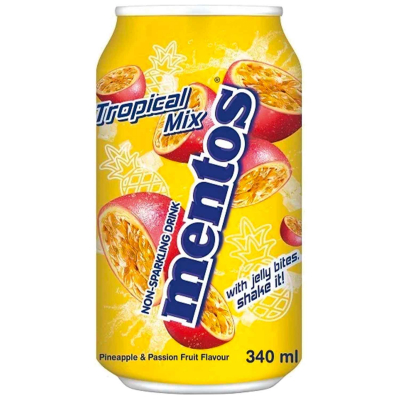  mentos Non-Sparkling Drink Tropical Mix 340ml 