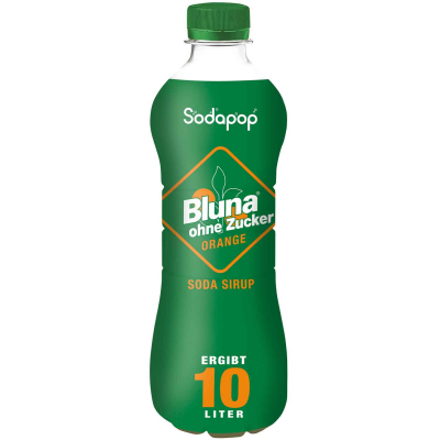  Sodapop Bluna Soda Sirup Orange ohne Zucker 500ml 