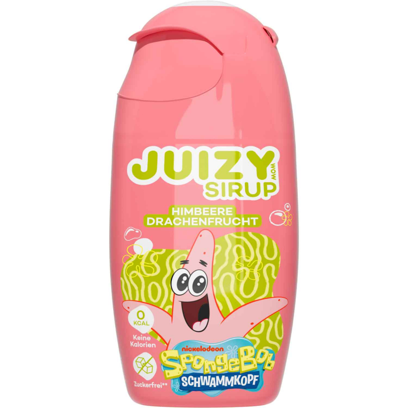  Juizy Sirup SpongeBob Schwammkopf Himbeere Drachenfrucht 65ml 