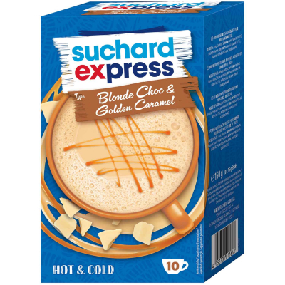  Suchard Express Sticks Type Blonde Choc & Golden Caramel 10er 