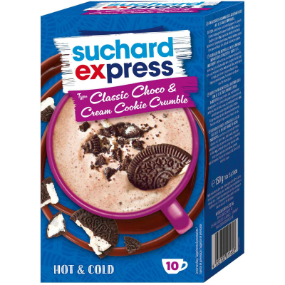  Suchard Express Sticks Type Classic Choco & Cream Cookie Crumble 10er 