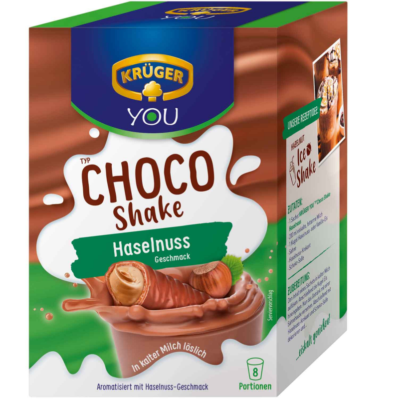  Krüger You Typ Choco Shake Haselnuss 8er 