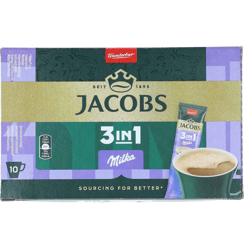  Jacobs 3in1 Sticks Milka 10er 