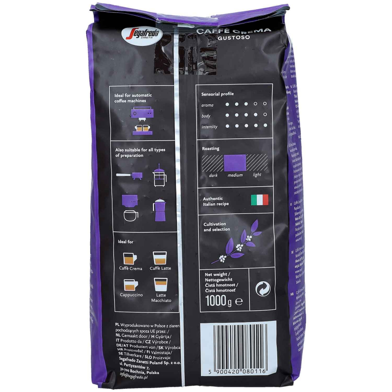  Segafredo Caffè Crema Gustoso 1kg 