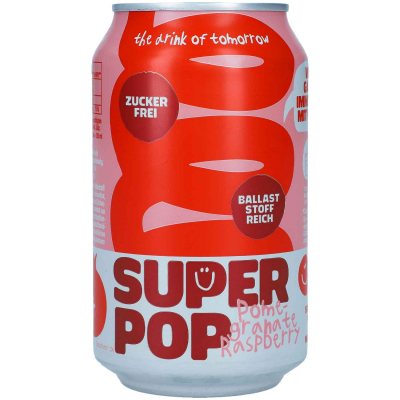  Super Pop Pomegranate Raspberry zuckerfrei 330ml 