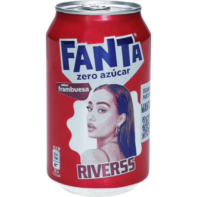  Fanta Frambuesa Zero Sugar 330ml 