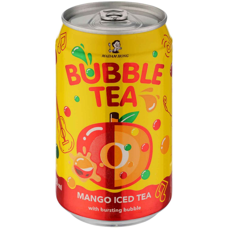  Madam Hong Bubble Tea Mango Iced Tea 320ml 