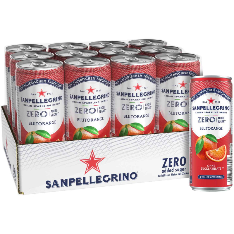  Sanpellegrino Zero Blutorange 330ml 