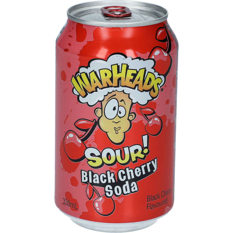  Warheads Sour! Black Cherry Soda 330ml 
