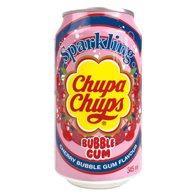  Chupa Chups Sparkling Cherry Bubble Gum 345ml 