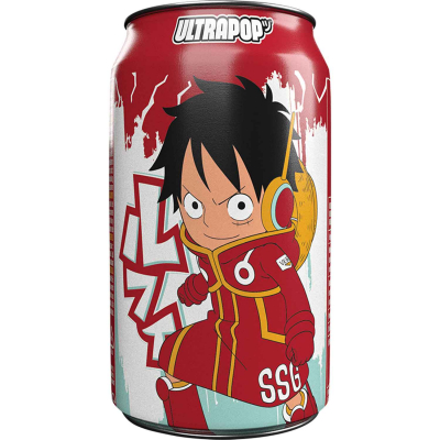 Ultrapop One Piece Sparkling Soda Lemon Strawberry 330ml 