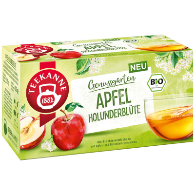 Teekanne Genussgarten Apfel Holunderblüte Bio 18er 