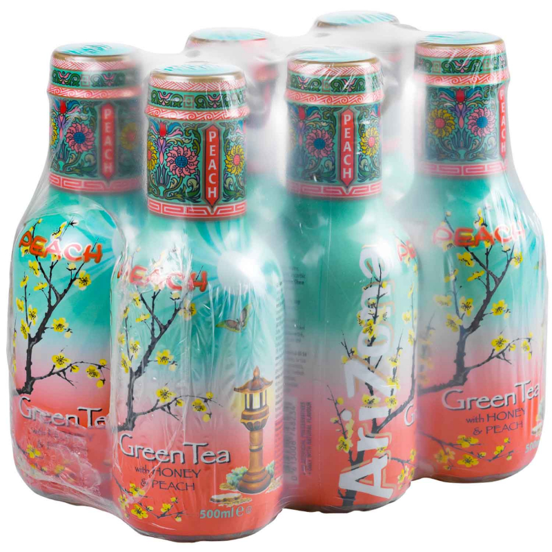  AriZona Green Tea with Honey & Peach 500ml 