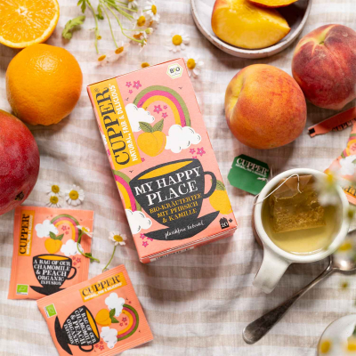  Cupper My Happy Place Bio-Kräutertee mit Pfirsich & Kamille 20er 